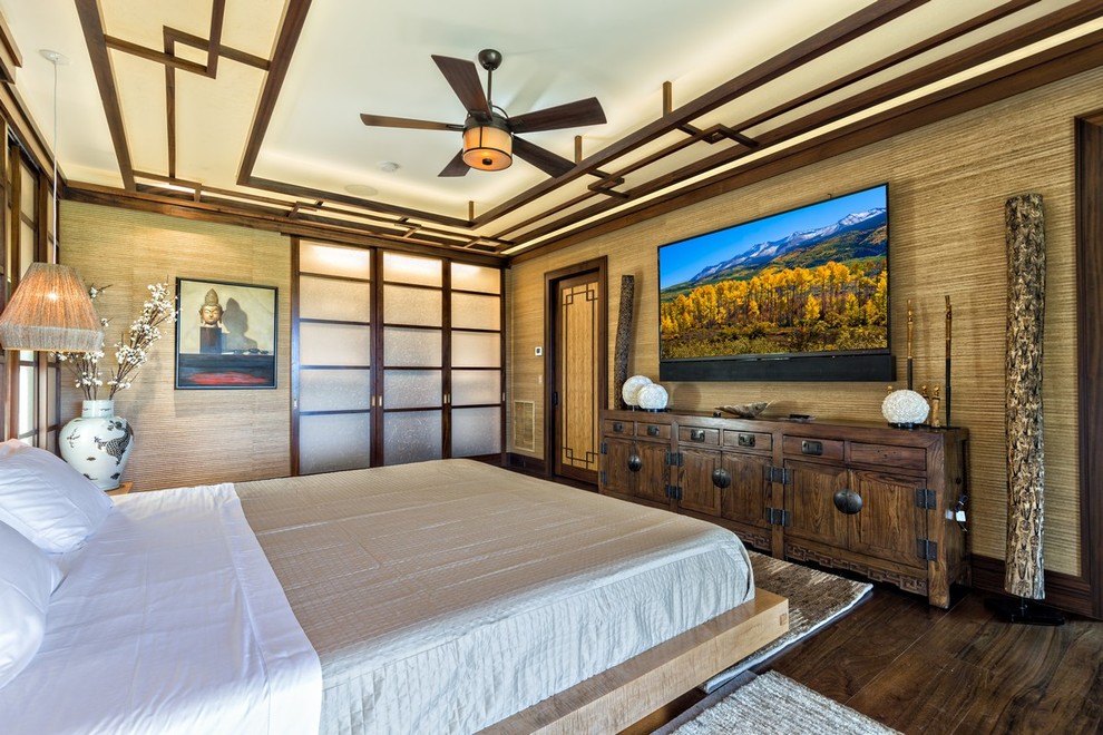 Asian bedroom photo in Denver