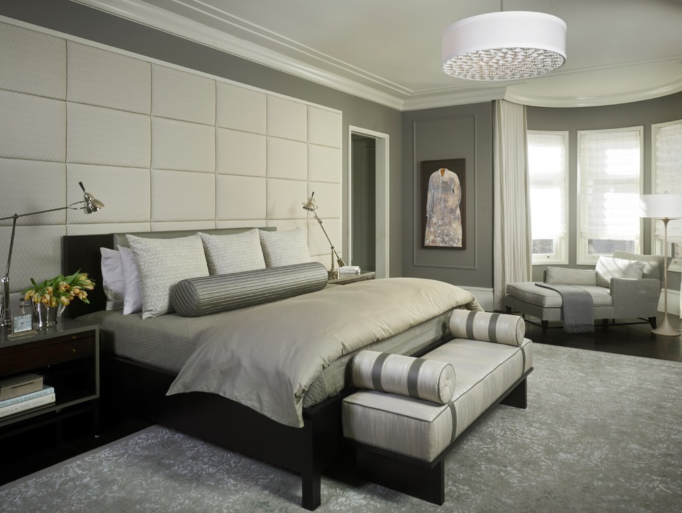Trendy bedroom photo in Chicago