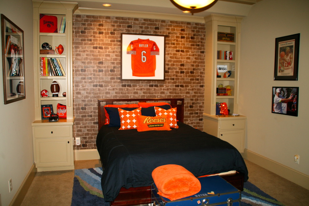 Bild på ett funkis sovrum