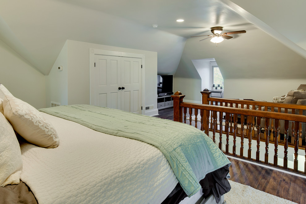 Attic Bedroom & Bathroom Remodel Traditional Bedroom Los Angeles
