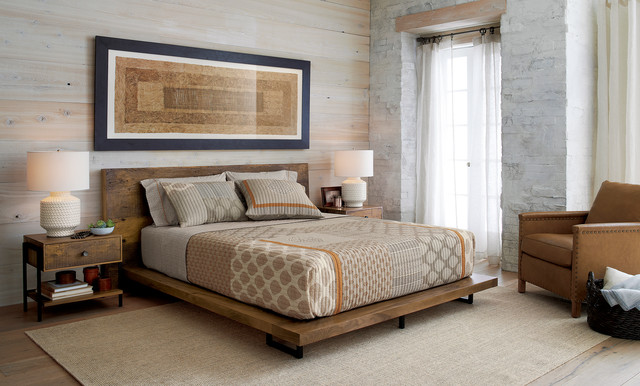 Atwood Queen Bed Without Bookcase Footboard Bedroom Chicago By Crate Barrel Houzz Uk Atwood Queen Bed Without Bookcase, Queen Bed Frame Without Footboard