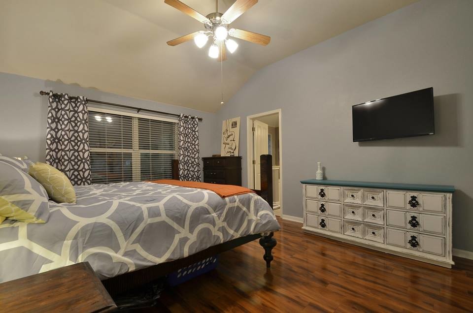 Austin Master Bedroom Staging Transitional Bedroom Austin by Autrey Interiors Houzz
