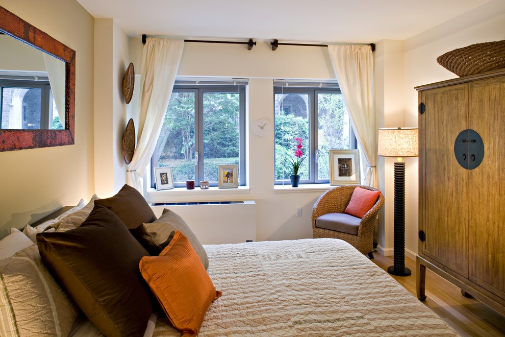 World-inspired bedroom in New York.