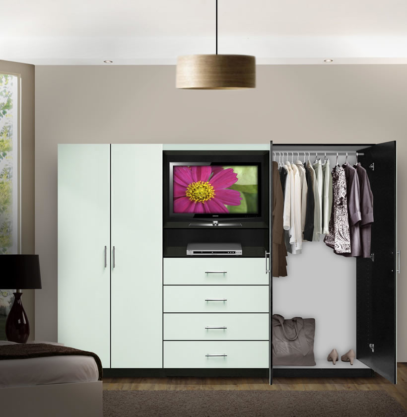 Aventa Wardrobe TV Double Door Wardrobe for TV