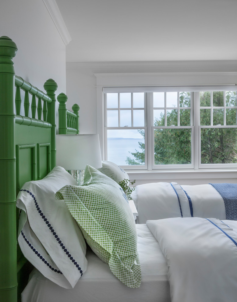 Inspiration for a coastal bedroom remodel in Other