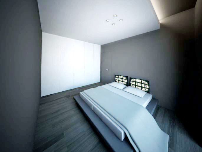 Modernes Schlafzimmer in Brüssel