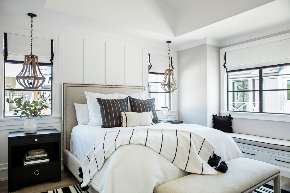 Inspiration for a coastal bedroom remodel in Orange County