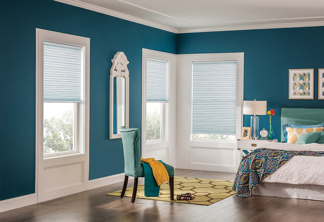 Bali 2" Bottom Up/Top Down Pleated Shades with Cordless Lift - Contemporary  - Living Room - Other - by Bali Blinds | Houzz