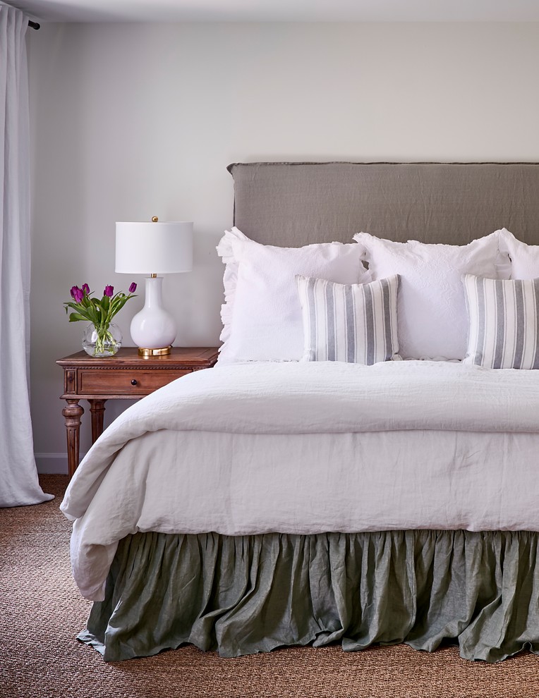 Inspiration for a traditional bedroom in Charlotte.