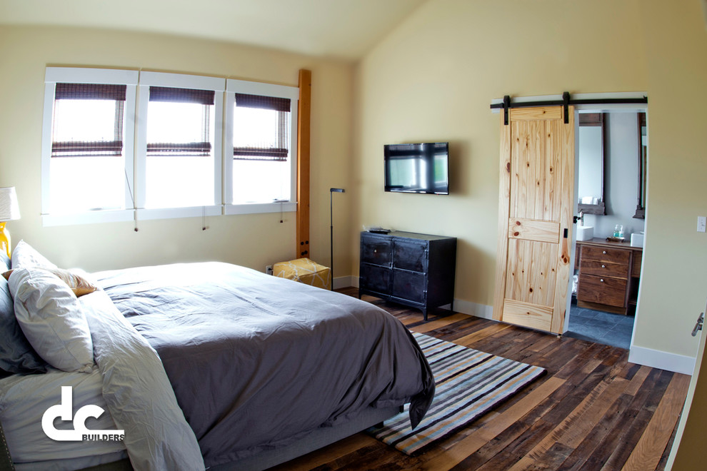 Barn Loft Bedrooms Contemporary Bedroom Portland by DC Builders
