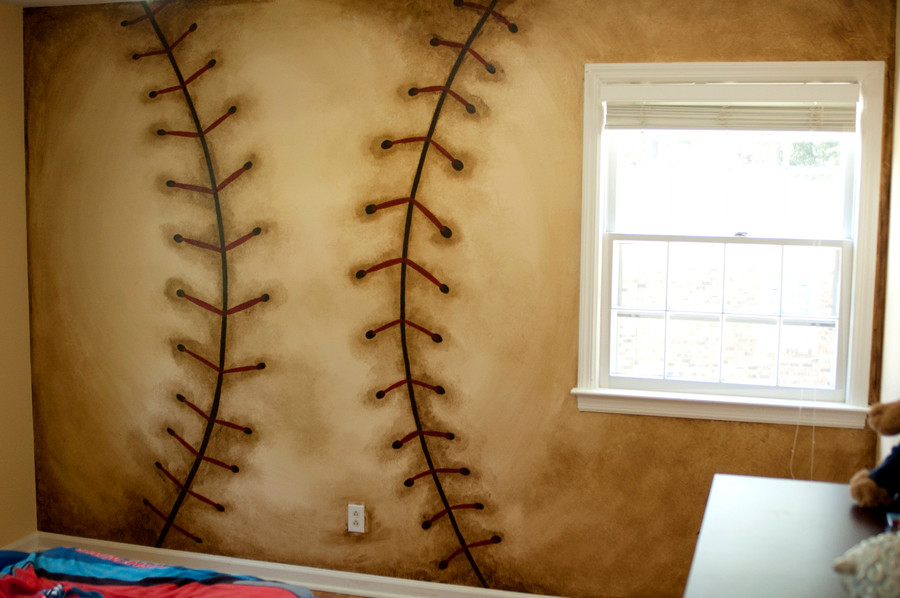 Baseball Kid S Bedroom Mural In A Raleigh North Carolina Home Modern   Baseball Kid S Bedroom Mural In A Raleigh North Carolina Home Murals By Matt Img~2bc1a7c405a704bf 9 9095 1 C83c771 