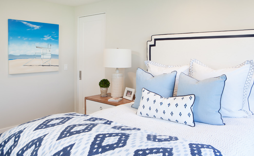 Inspiration for a coastal bedroom remodel in San Diego