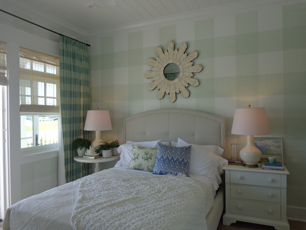 Photo of a nautical bedroom in Charlotte.