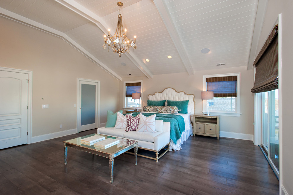 This is an example of a coastal bedroom in Philadelphia.