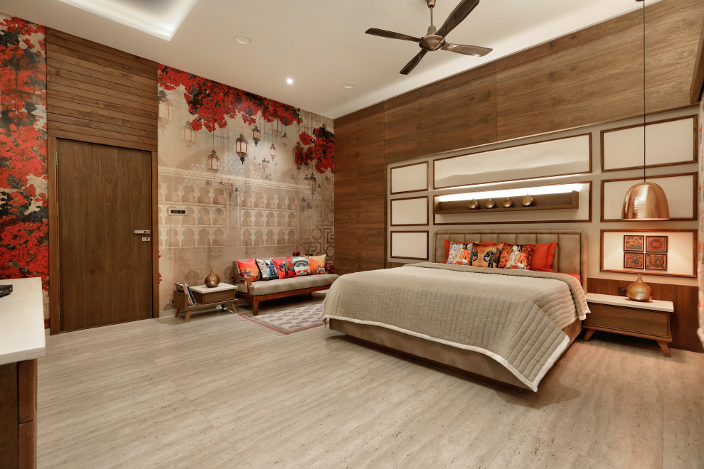 Modernes Schlafzimmer in Ahmedabad