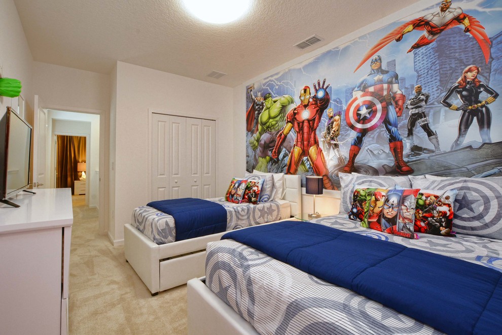 Bedroom Avengers - Modern - Bedroom - Orlando - by Creative Design Wallpaper and Modern