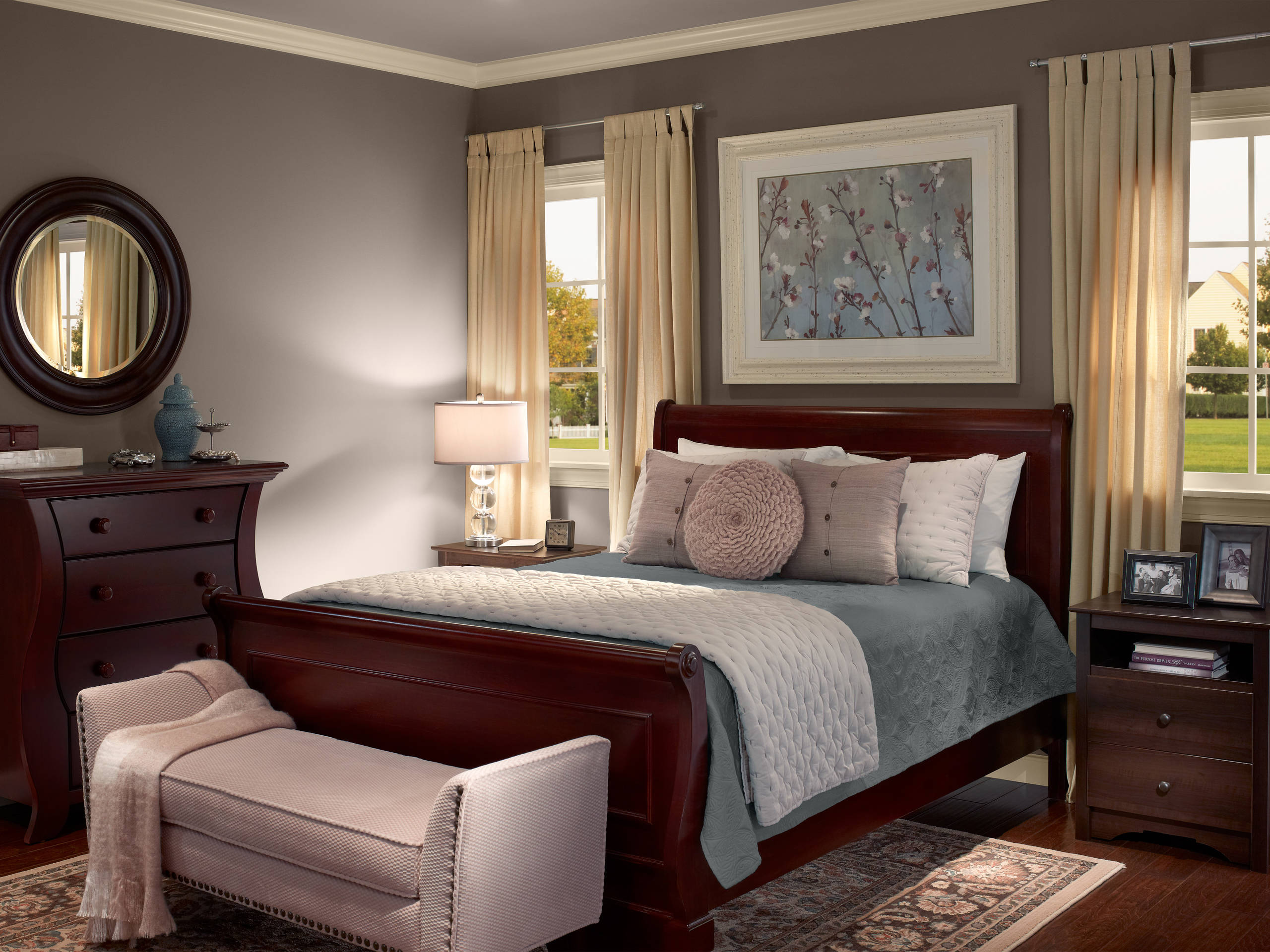 Minimalist Cherry Bedroom Ideas with Luxury Interior Design