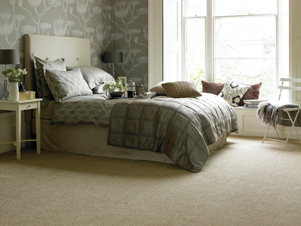 Design ideas for a classic bedroom in Cheshire.