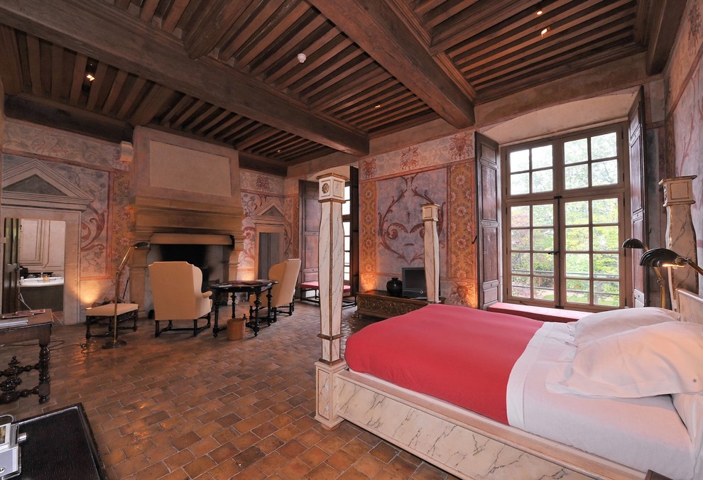 This is an example of a mediterranean bedroom in New York.