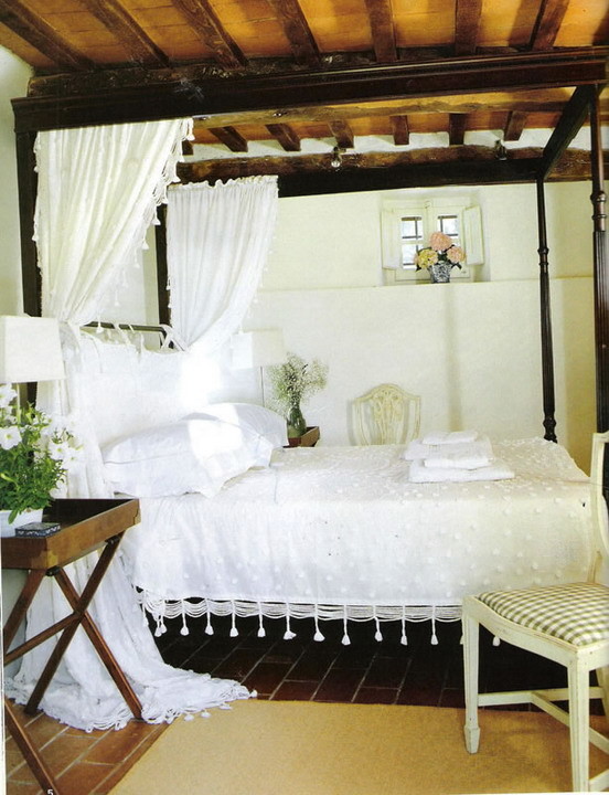 Mediterranean bedroom in New York.