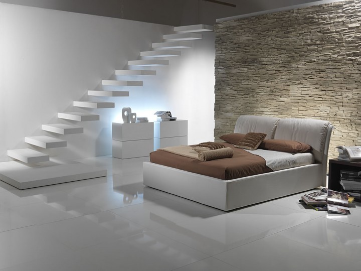 Example of a minimalist bedroom design