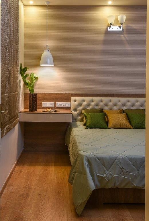Idée de décoration pour une chambre minimaliste.