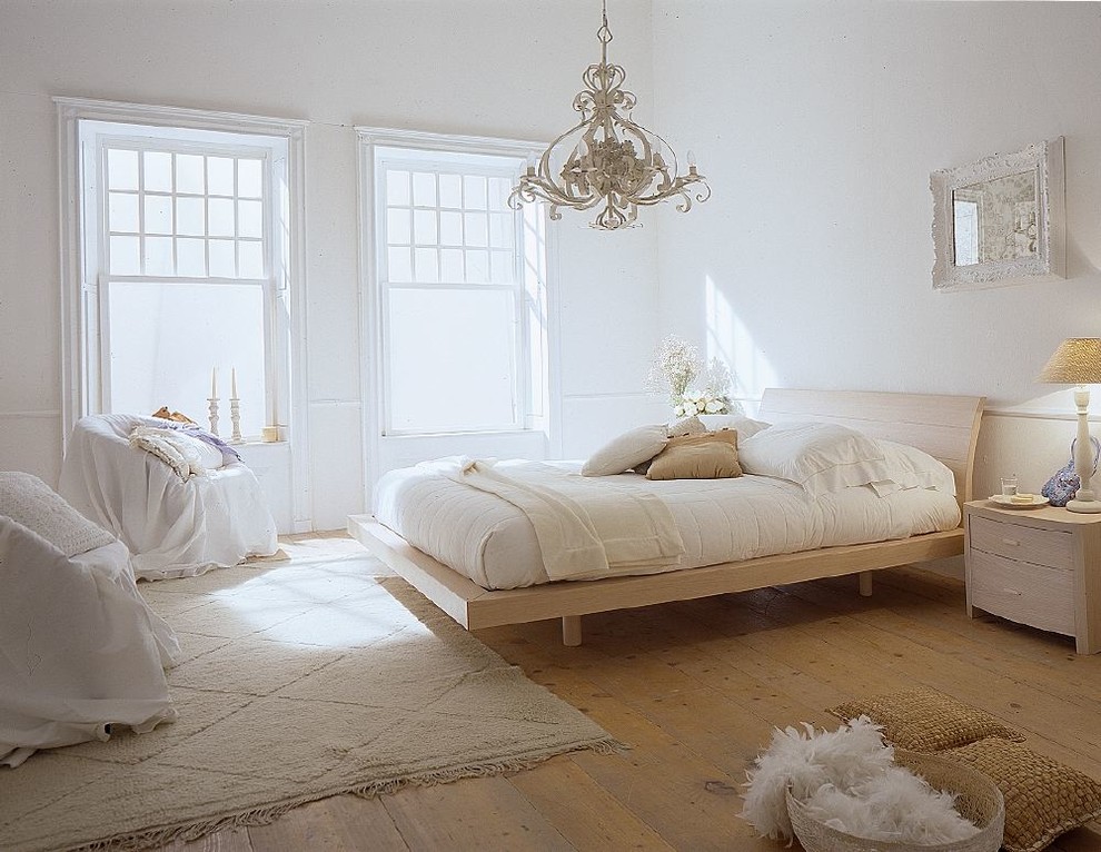 Foto di una camera da letto shabby-chic style