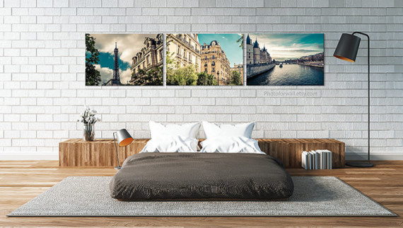 Inspiration for a modern bedroom remodel in Paris