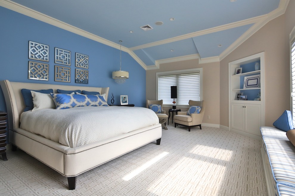 Inspiration for a contemporary bedroom remodel in Newark