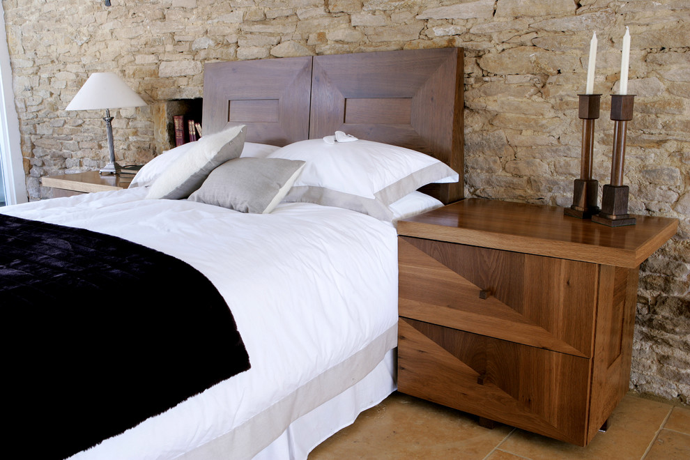 Inspiration for a large contemporary master bedroom in West Midlands.