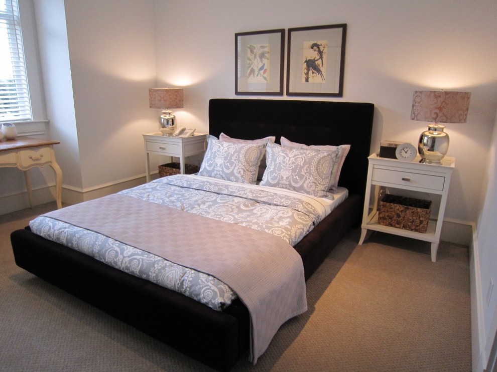 Before and After Unused room turned bedroom Contemporary Bedroom Jacksonville Houzz