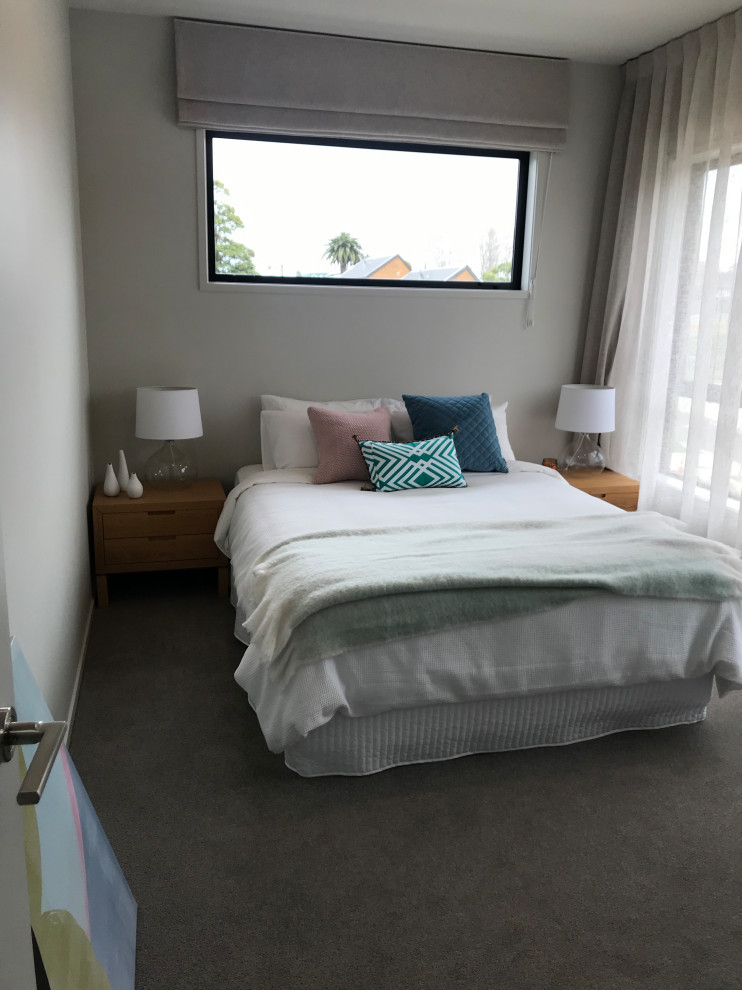Mittelgroßes Modernes Schlafzimmer in Auckland