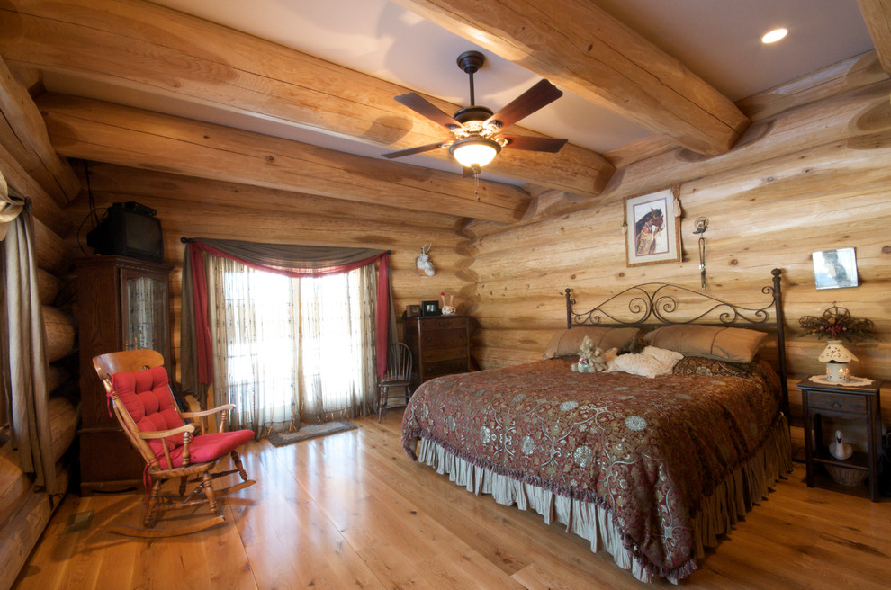 Foto di una camera da letto stile rurale