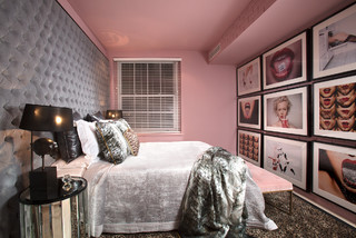 Pink And Black Bedroom Ideas And Photos Houzz