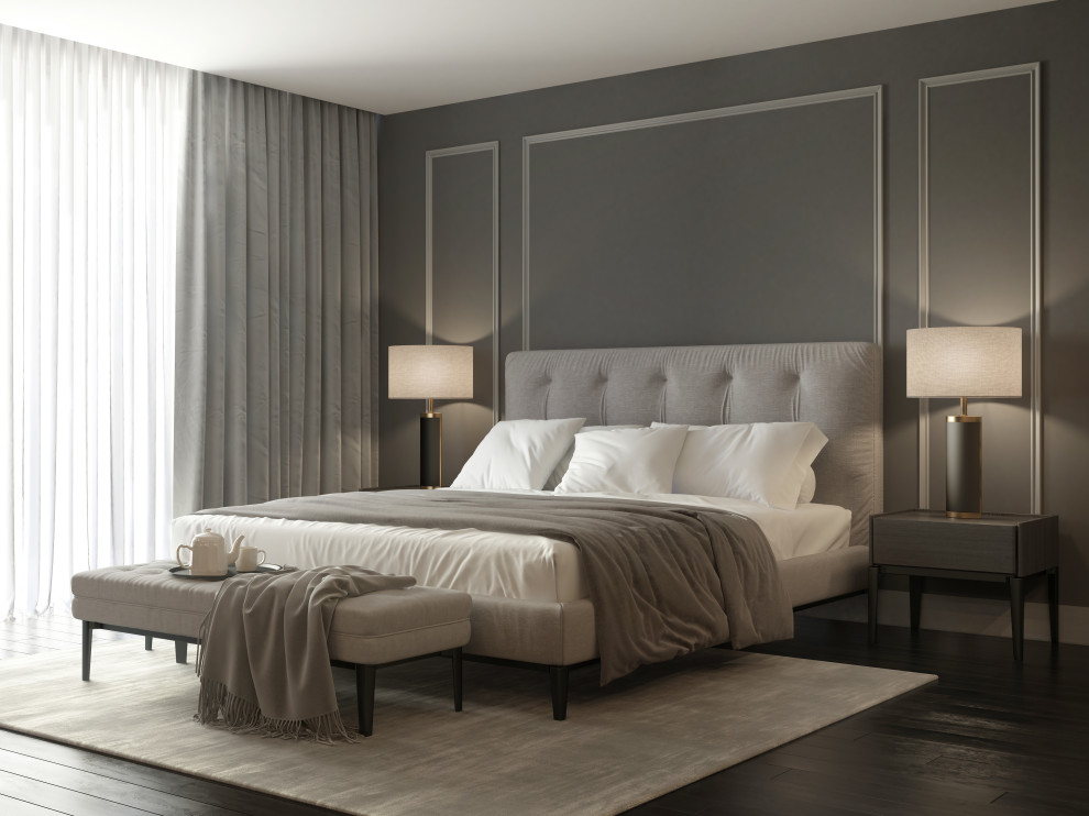 Стильный дизайн: большая спальня в современном стиле - последний тренд