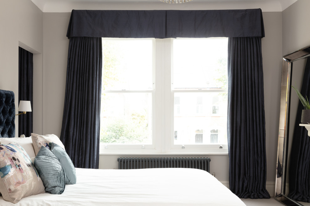 Bespoke Curtain & Blinds Projects Contemporary Bedroom London