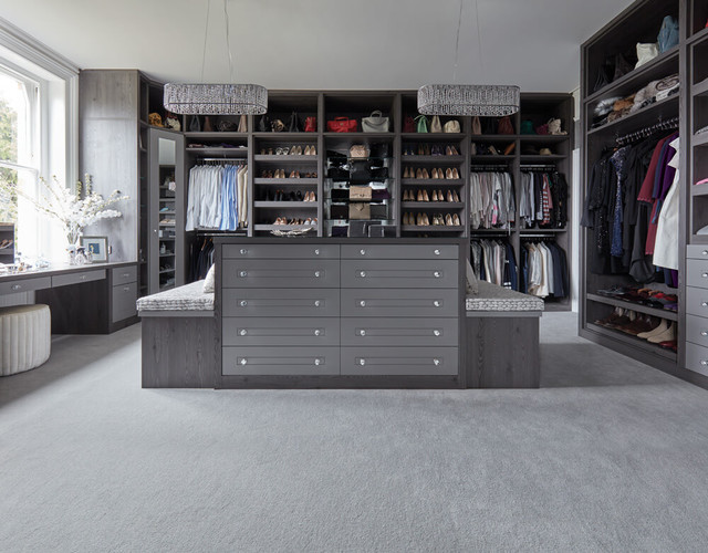 Bespoke Dressing Room Contemporary Wardrobe Manchester by