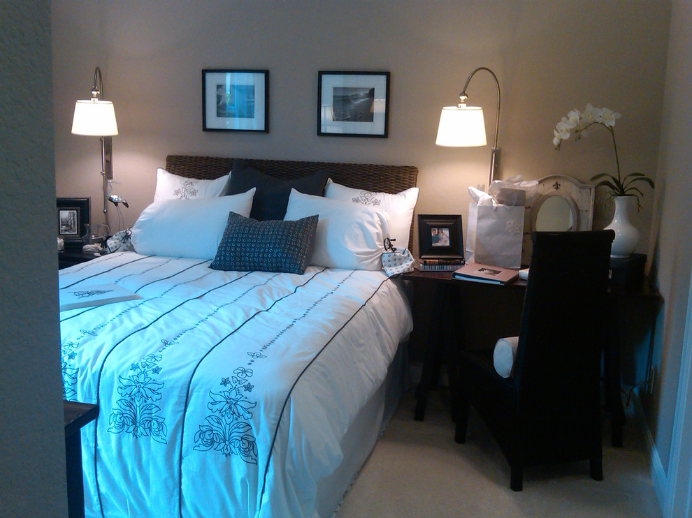 Black and White Bedroom Bedroom New York by American