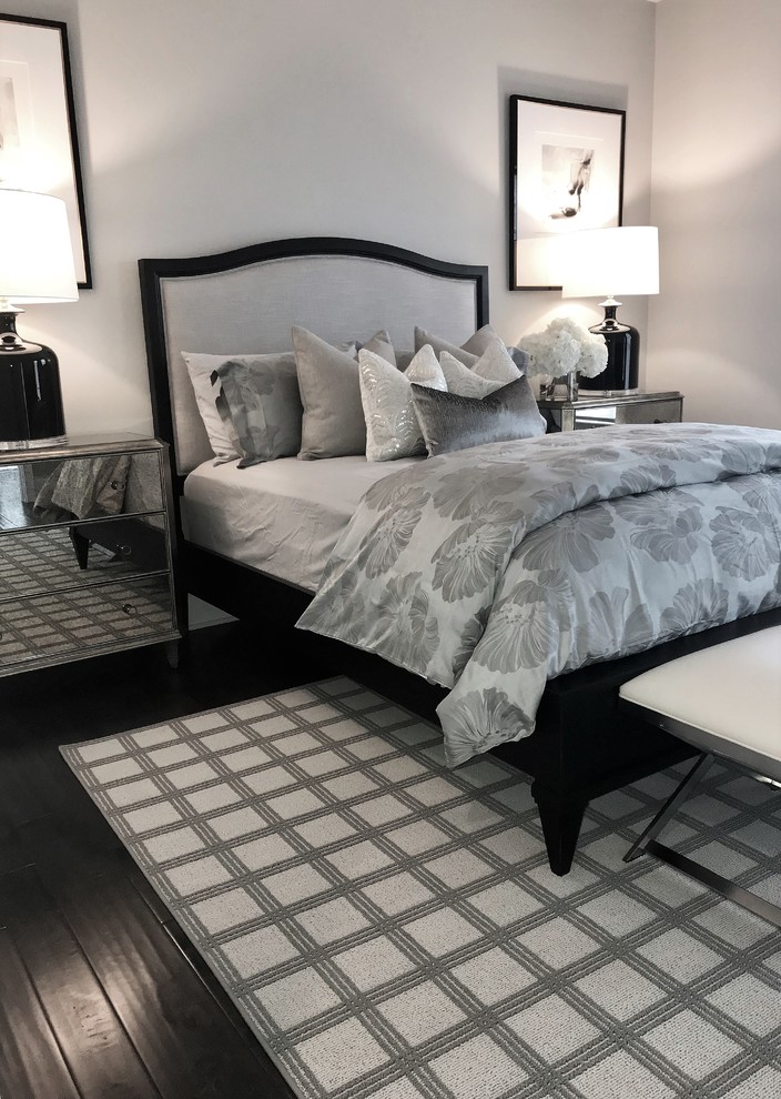 Black & White Guest RoomRose T. BienAime Modern Bedroom Boston