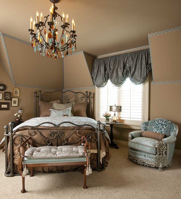 Blue And Beige Guest Bedroom American Traditional Bedroom Dallas By Rhonda Vandiver White Houzz
