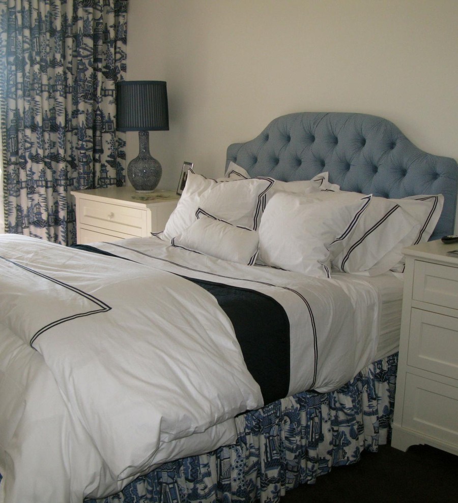 Blue and White Guest Bedroom - Modern - Bedroom - Denver - by Wolfe ...