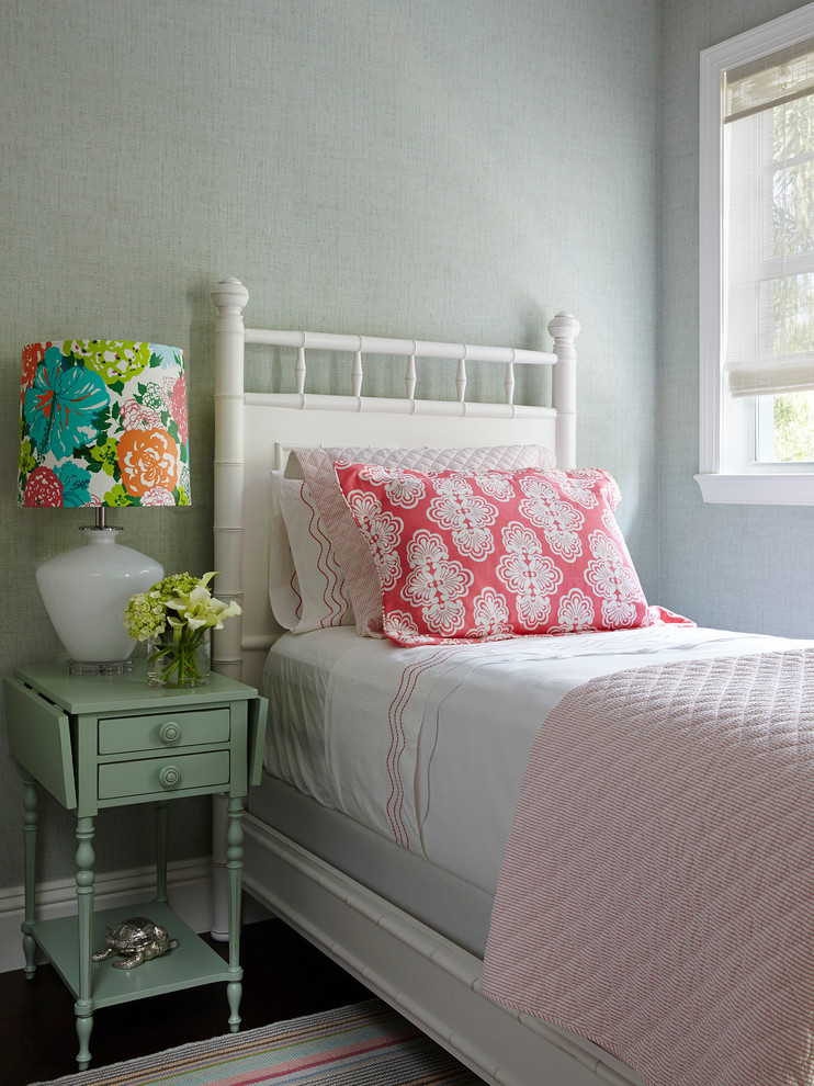 Example of a beach style guest bedroom design in Miami
