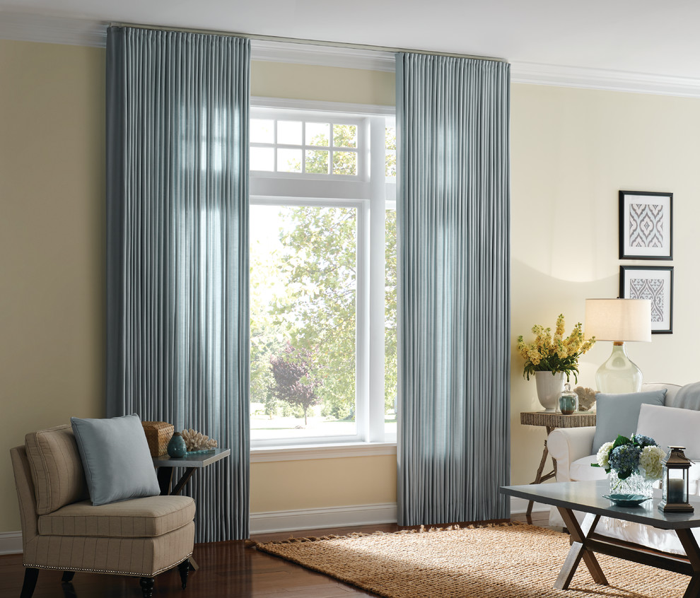 Blue Window Treatments Traditional Bedroom by Budget Blinds Houzz