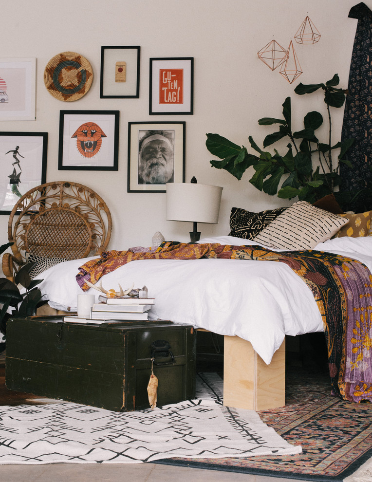 Photo of a vintage bedroom in San Diego.