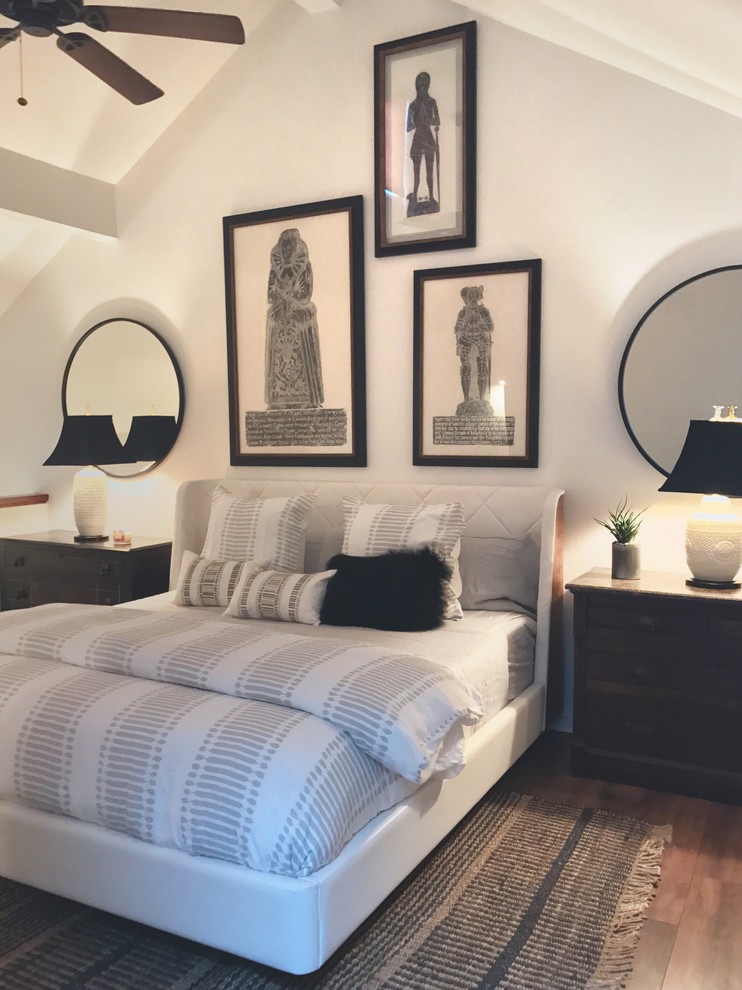 Bedroom - eclectic bedroom idea in Tampa