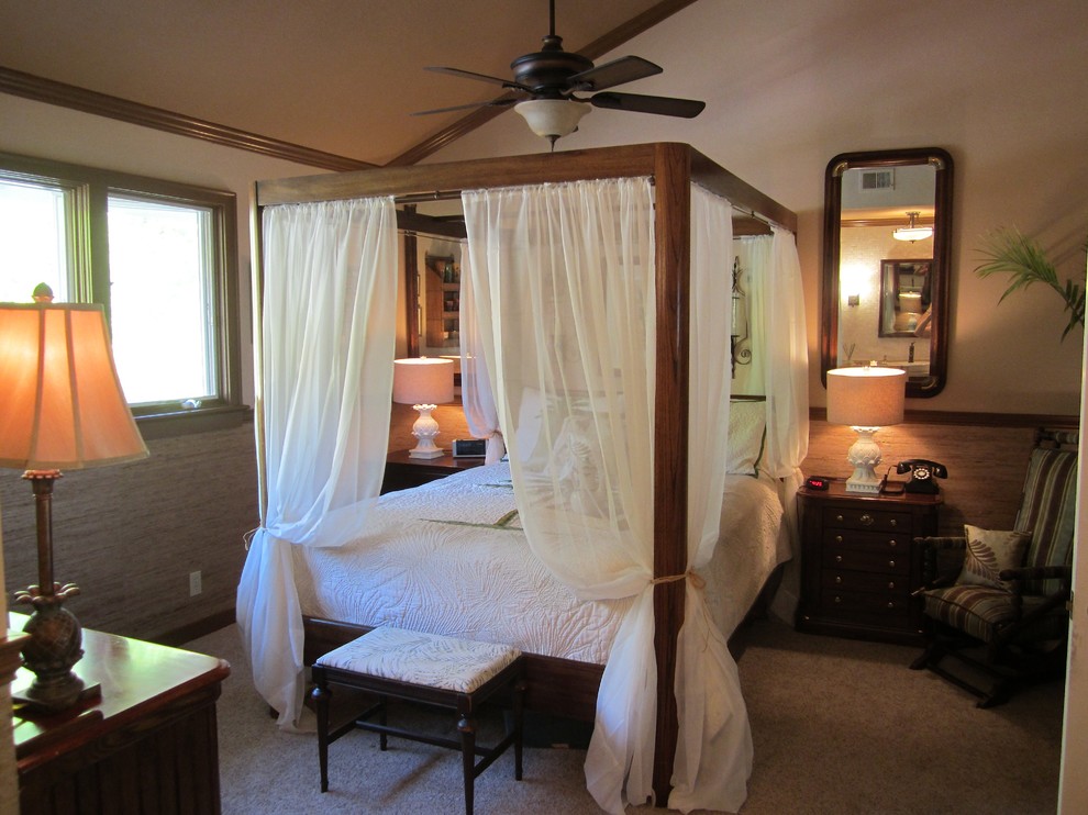 Foto di una camera da letto tropicale