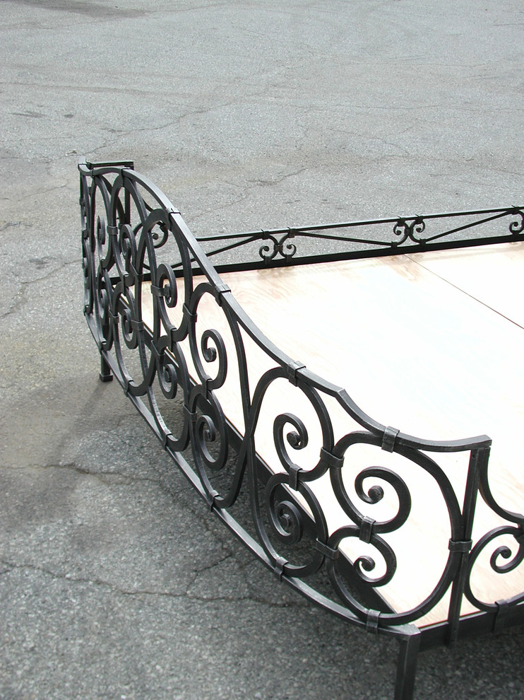 Bronxville Bed Iron Scroll Mediterranean Bedroom New York by Arrowsmith