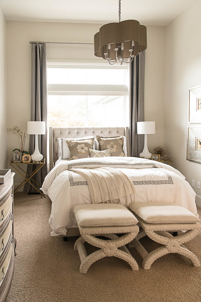 Design ideas for a classic bedroom in Salt Lake City.