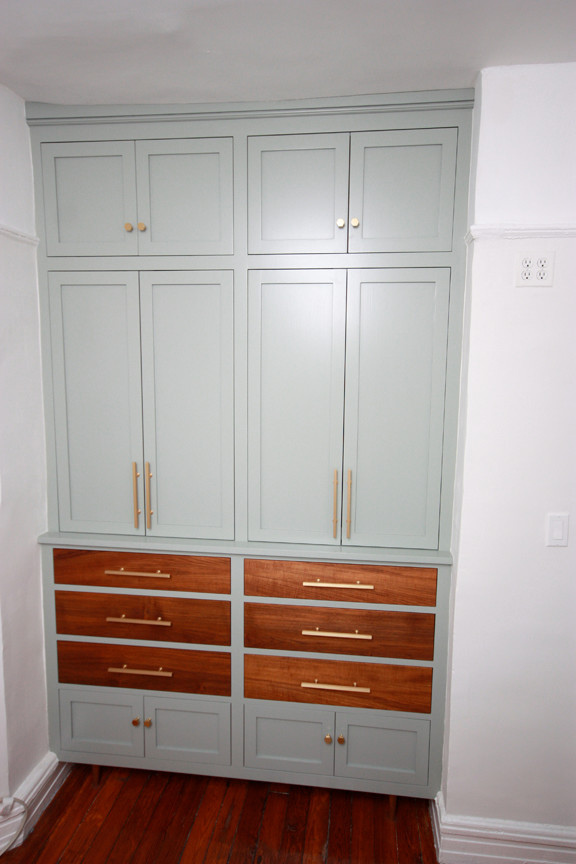 Brooklyn Midcentury Modern BuiltIn Closet Midcentury Bedroom New