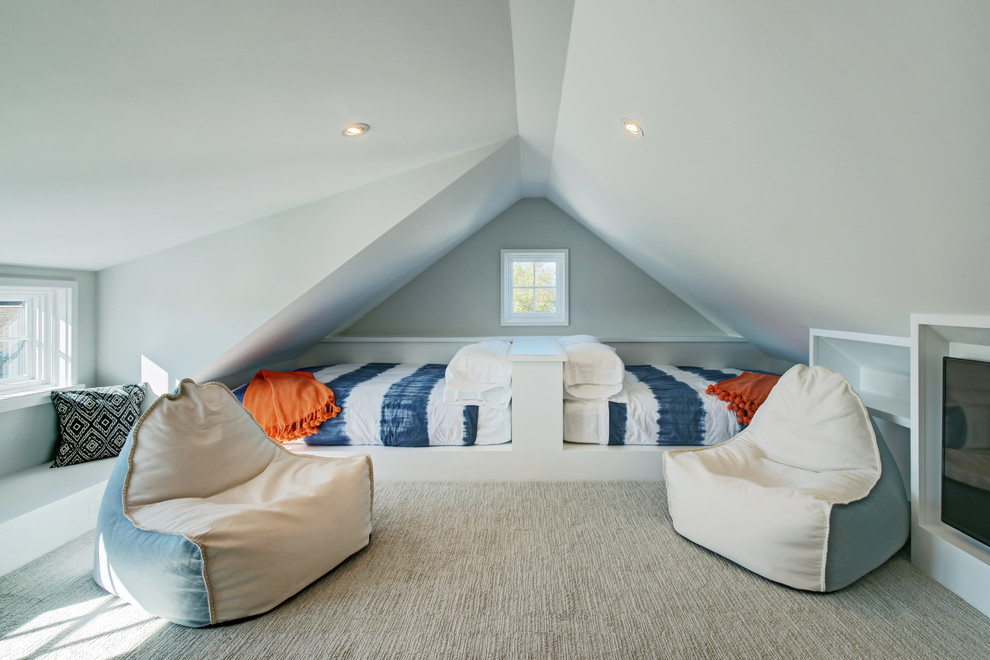 Inspiration for a coastal bedroom remodel in Boston